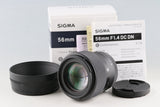 Sigma C 56mm F/1.4 DC DN Lens for Canon EF-M With Box #59164L7