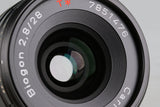 Contax Carl Zeiss Biogon T* 28mm F/2.8 Black Lens for G1/G2 #59330A1