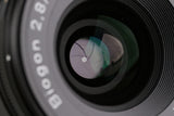 Contax Carl Zeiss Biogon T* 28mm F/2.8 Black Lens for G1/G2 #59330A1