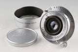 Leica Leitz Elmar 35mm F/3.5 Lens for Leica L39 #59715T