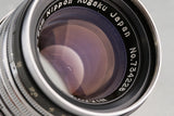 Nikon Nippon Kogaku Nikkor-H.C 50mm F/2 Lens for Leica L39 #59716C2