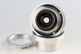 Contax Carl Zeiss Biogon T* 28mm F/2.8 Lens Moditied to Leica L39 + M Mount Adapter #59781C2