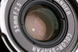 Voigtlander Color-Skopar 35mm F/2.5 P II Lens for Leica M With Box #59901L7