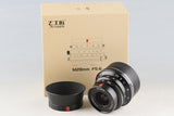 7Artisans M28mm F/5.6 Black Lens for Leica M With Box #60042L7
