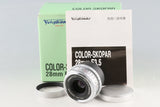 Voigtlander Color-Skopar 28mm F/3.5 Lens for Leica L39 With Box #60185L7