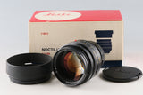 Leica Leitz Noctilux-M 50mm F/1.0 Lens E60 for Leica M With Box #60191L1