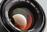 Canon FD 55mm F/1.2 S.S.C. Lens #60253F4