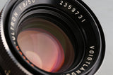 Voigtlander Color-Ultron 50mm F/1.8 Lens for QBM Mount #60371E5