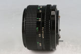 Canon FD 50mm F/1.4 Lens #60596F5
