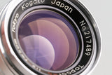 Tokyo Kogaku Topcor-S 50mm F/2 Lens for Leica L39 #60675C2