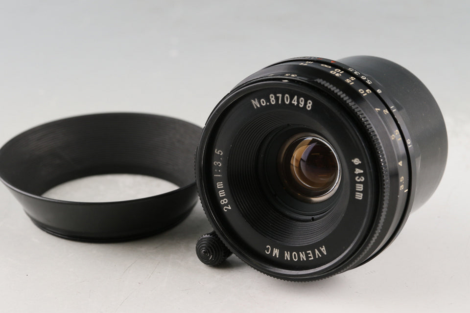 【美品】AVENON 28mm F3.5 L39 571 AVENON 28mm f3.5 for Leica L39 ***EXC+5*** Vintage Rare