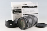 Sigma C 28-70mm F/2.8 DG DN Lens for Sony E With Box #60761L6