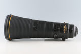 Nikon AF-S Nikkor 600mm F/4 E FL ED VR Lens #61142H