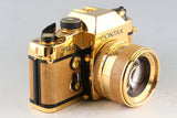 Contax RTS Gold + Planar T* 50mm F/1.4 AEJ Gold Lens Wirh Box #61279L7