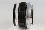 Olympus-Pen F 35mm Half Frame Camera + F. Zuiko Auto-S 38mm F/1.8 Lens #61507D4