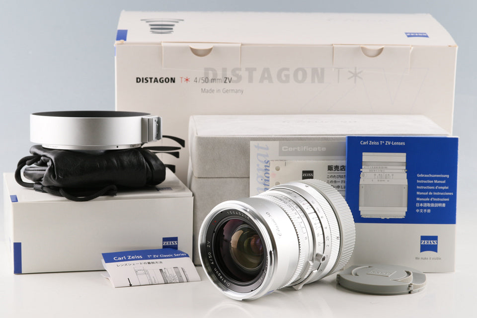 Carl Zeiss Distagon T* 50mm F/4 ZV Classic Lens With Box #61709L10