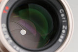 Contax Carl Zeiss Sonnar T* 90mm F/2.8 Modified Lens for Leica M Mount #61828E5