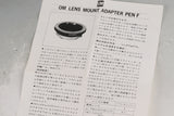 Olympus OM-System OM Lens Mount Adapter Pen F With Box #62243L8