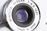 Minolta Prod 20'S Limited 35mm Film Camera With Box #62438L8