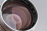 Leica Leitz Summarit 50mm F/1.5 Lens for Leica L39 #63028T