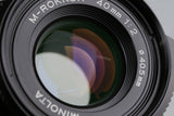 Minolta CLE ZSZ 50th Anniversary Model + M-Rokkor 40mm F/2 Lens #63034D4