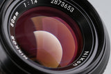 Nikon Nikkor 50mm F/1.4 Non-Ai Lens #63328H12