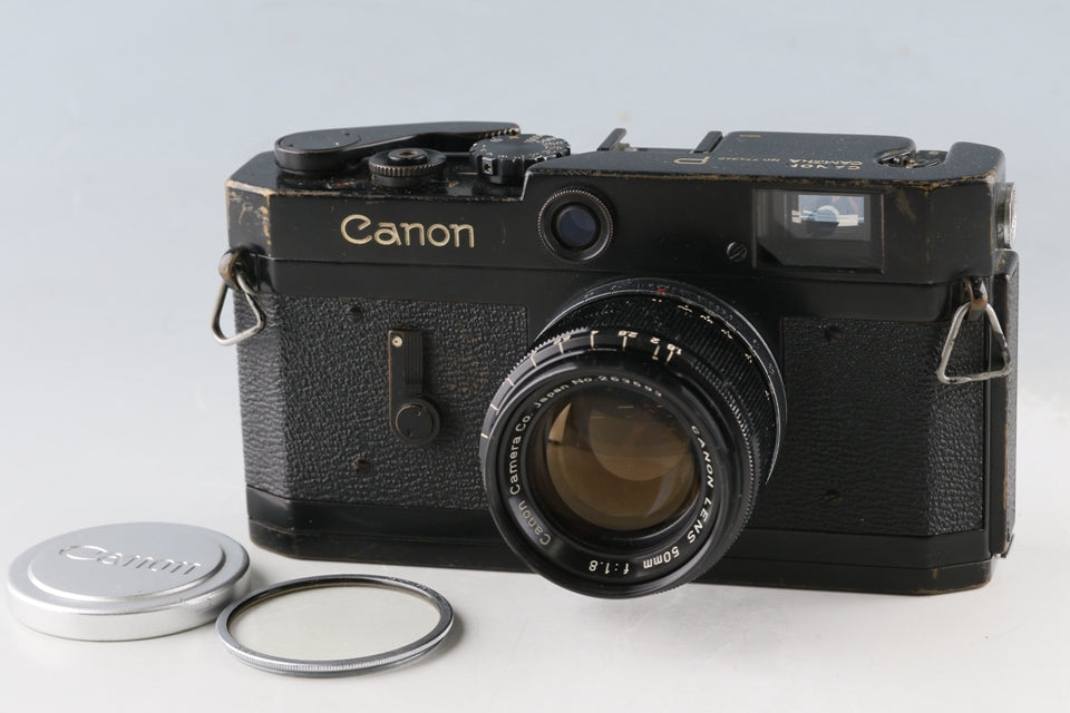 Canon P Rangefinder Film Camera Original Black Paint + 50mm F/1.8