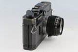 Canon P Rangefinder Film Camera Original Black Paint + 50mm F/1.8 Lens #63510D2