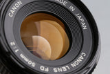 Canon AE-1 Program + FD 50mm F/2 Lens #63549D3