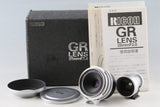 Ricoh GR 28mm F/2.8 Lens for Leica L39 With Box #64688L8