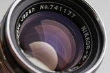 Nikon Nippon Kogaku Nikkor-H.C 50mm F/2 Lens for Leica L39 #64733C1