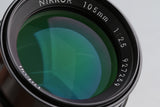 Nikon Nikkor 105mm F/2.5 Ais Lens #64774A3
