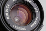 Minolta M-Rokkor 40mm F/2 Lens for Leica M #64802F5