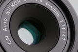 Nikon GN Auto Nikkor.C 45mm F/2.8 Ai Convert Lens #65083A3