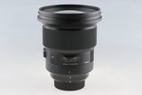 Sigma Art 105mm F/1.4 DG Lens for Nikon #65507F6