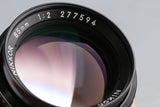Nikon Nikkor 85mm F/2 Ais Lens #65797A3