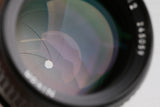 Nikon Nikkor 85mm F/2 Ai Lens #66024A4