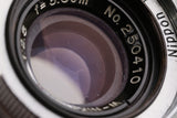 Nippon Kogaku W-Nikkor.C 35mm F/2.5 Lens for Leica L39 #66111 C1
