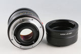 Leica Leitz Summicron-R 35mm F/2 3-Cam Lens + Kipon L/R-NEX Mount Adapter #66161T