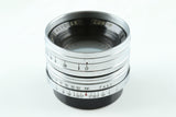 Zunow 35mm F/1.7 Lens for Leica L39 #38633K *購入希望の方は弊社までご連絡ください*