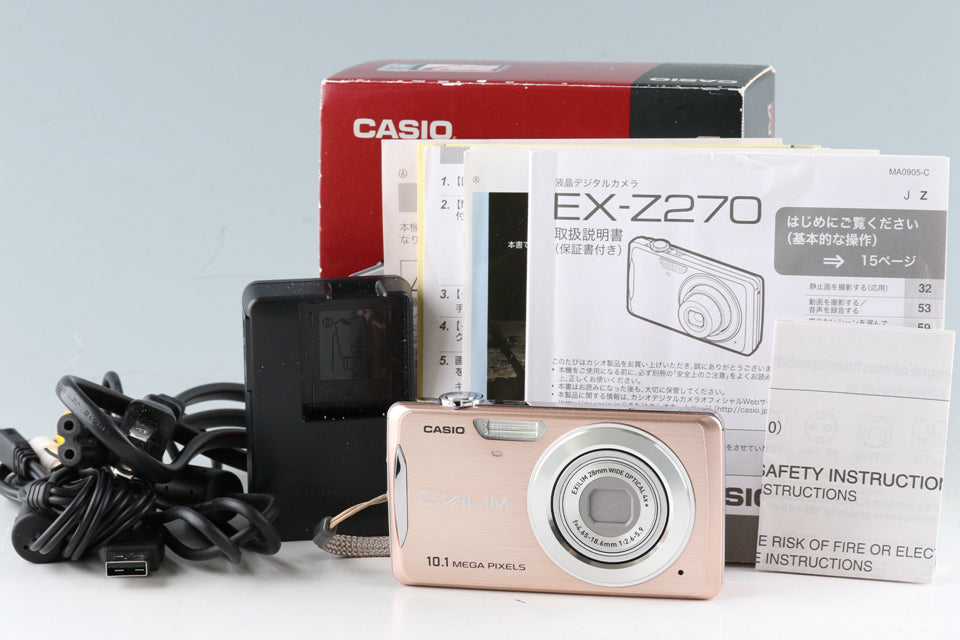 Casio Exilim EX-Z270 Digital Camera With Box #45837L7 – IROHAS SHOP