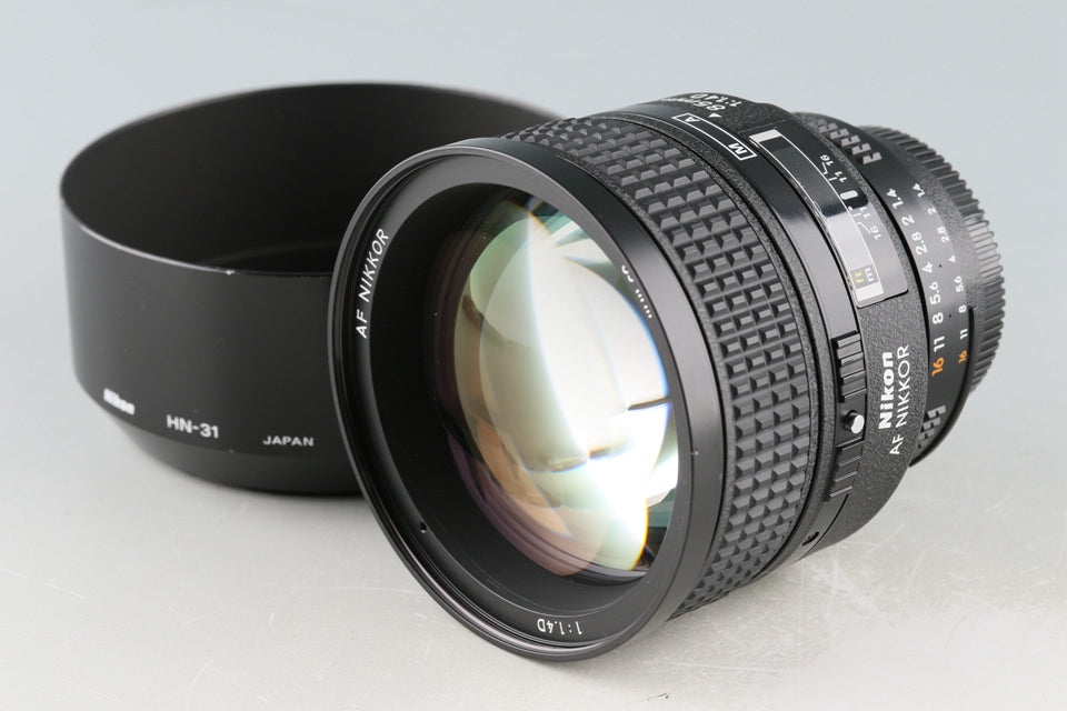 美品！　ニコン 85mm f1.4 AF-D レンズ　メタルフード付きレンズ(単焦点)