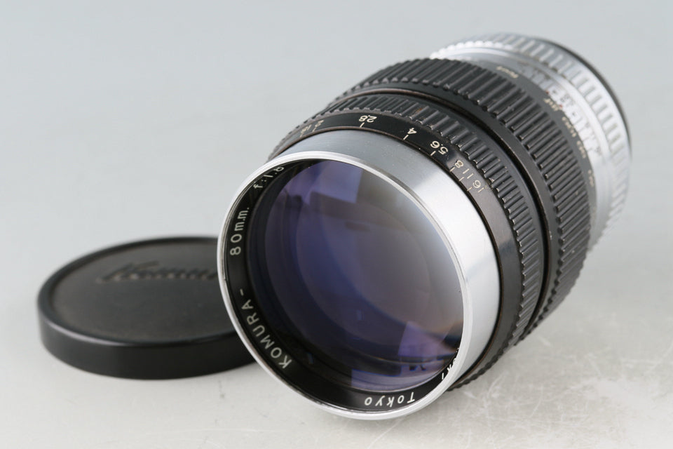 Sankyo Koki Komura 80mm F/1.8 Lens for Leica L39 #50492C1