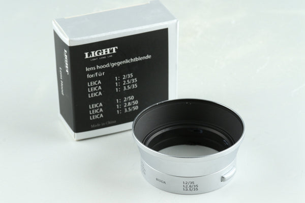 Light Lens Lab IROOA Lens Hood for 8 Elements Leica Summicron 35mm F/2 2.5 3.5 50mm F/2 2.8 #34040F2