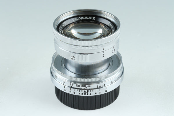 Leica Leitz Summicron 50mm F/2 Lens for Leica L39 #37574T