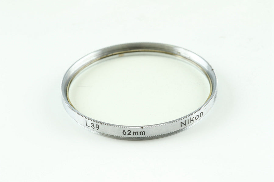Nippon Kogaku Nikon Hood + L39 62mm Filter for 50mm F/1.1