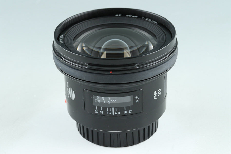 【美品】Minolta ミノルタ AF 20mm f/2.8 Sony #H08 Minolta AF 20mm F/2.8 Lens for Sony AF #41646F6 – IROHAS SHOP