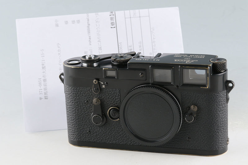 Leica Leitz M3 *Double Stroke* Repainted Black Repainted by Kanto Camera #41911T