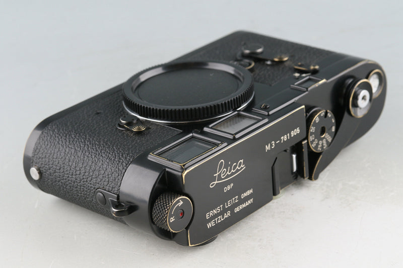 Leica Leitz M3 *Double Stroke* Repainted Black Repainted by Kanto Camera #41911T