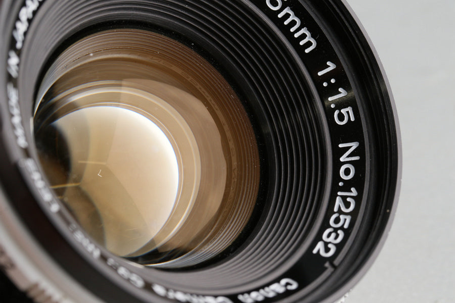 【激レア！】　Canon L 35mm f/1.5　L39 レンズ　キャノン Canon 35mm F/1.5 Lens for Leica L39 #44679F4 – IROHAS SHOP